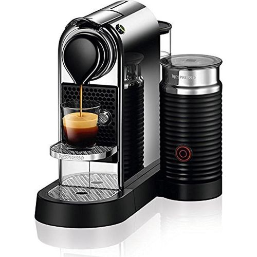네슬레 Nestle Nespresso Nespresso C122-US-CH-NE, Chrome Citiz & Milk Espresso Machine, 2.6