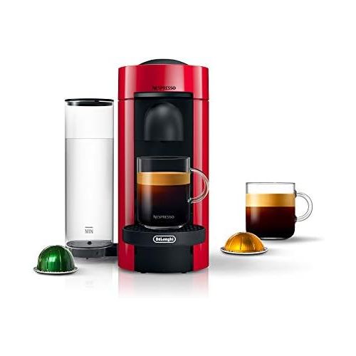 네슬레 Nestle Nespresso Nespresso Vertuo Plus Coffee and Espresso Maker by DeLonghi, Cherry Red