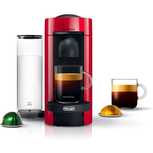 네슬레 Nestle Nespresso Nespresso Vertuo Plus Coffee and Espresso Maker by DeLonghi, Cherry Red