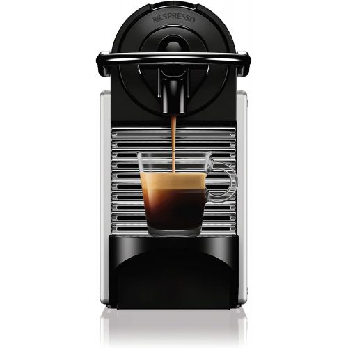 네슬레 Nestle Nespresso Nespresso Pixie Espresso Machine by DeLonghi, Aluminum - EN124S