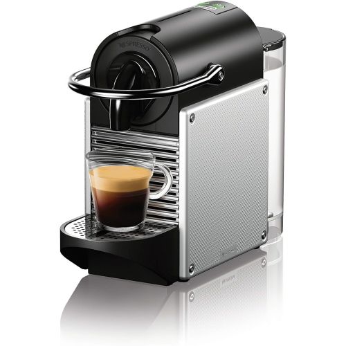 네슬레 Nestle Nespresso Nespresso Pixie Espresso Machine by DeLonghi, Aluminum - EN124S