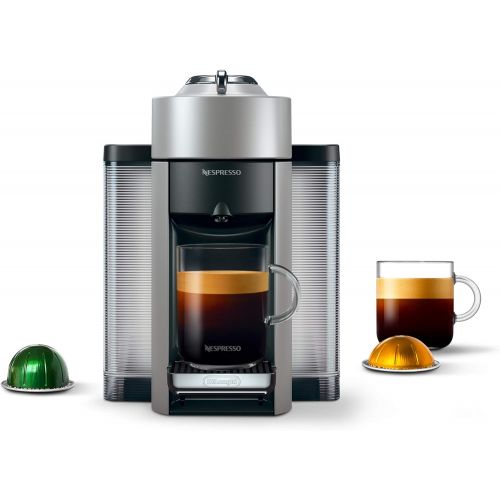 네슬레 Nestle Nespresso Nespresso ENV135S Vertuo Evoluo Coffee and Espresso Machine by DeLonghi, Silver with Nespresso Vertuoline Coffee, Best Seller Assortment, 30 Capsules