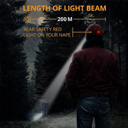 네슬레 Nestling LED Camping Headlamp Fishing Flounder Frog Gigging Light Equipment Ultra Bright 3xCREE XM-L T6 LED Focus Waterproof Headlight with Rechargeable Batteries Headlamp for Hiking Campin