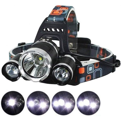 네슬레 Nestling LED Camping Headlamp Fishing Flounder Frog Gigging Light Equipment Ultra Bright 3xCREE XM-L T6 LED Focus Waterproof Headlight with Rechargeable Batteries Headlamp for Hiking Campin