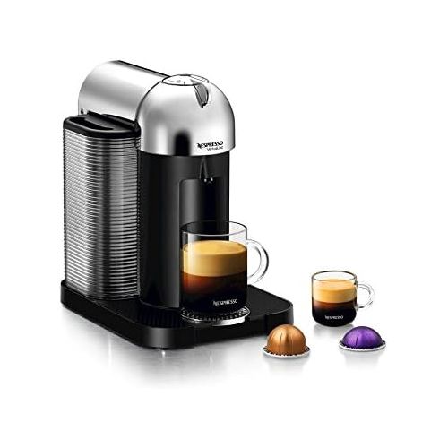 네슬레 Nestle Nespresso Nespresso GCA1-US-CH-NE VertuoLine Coffee and Espresso Maker, Chrome (Discontinued Model)
