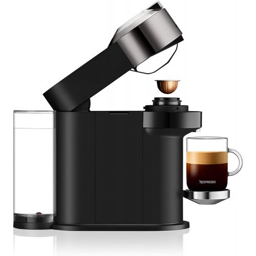 네슬레 Nestle Nespresso Nespresso Vertuo Next Premium Coffee and Espresso Machine by Breville with Aeroccino, Dark Chrome