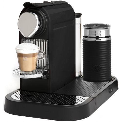 네슬레 Nespresso D120-US-BK-NE CitiZ Automatic Single-Serve Espresso Maker and Milk Frother, Limousine Black