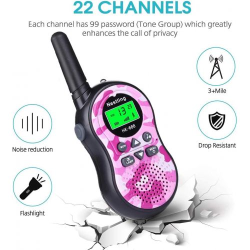 네슬레 Nestling 888s Walkie Talkie 16CH Signal Band UHF 400-470 MHz Rechargeable Two Way Radio with Charger(10 Pack of Radios)