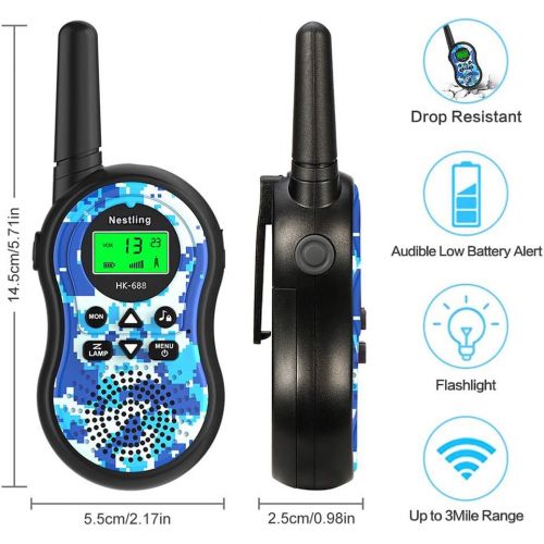 네슬레 Nestling 888s Walkie Talkie 16CH Signal Band UHF 400-470 MHz Rechargeable Two Way Radio with Charger(10 Pack of Radios)