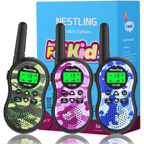 네슬레 Nestling 888s Walkie Talkie 16CH Signal Band UHF 400-470 MHz Rechargeable Two Way Radio with Charger(10 Pack of Radios)