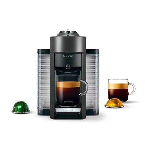네슬레 Nespresso Vertuo Coffee and Espresso Machine by DeLonghi, Graphite Metal