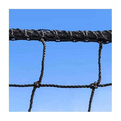  Fortress Baseball Backstop Nets | Professional Grade Sports Netting Available in 82 Sizes - 100% Weatherproof with Overlocked Edges