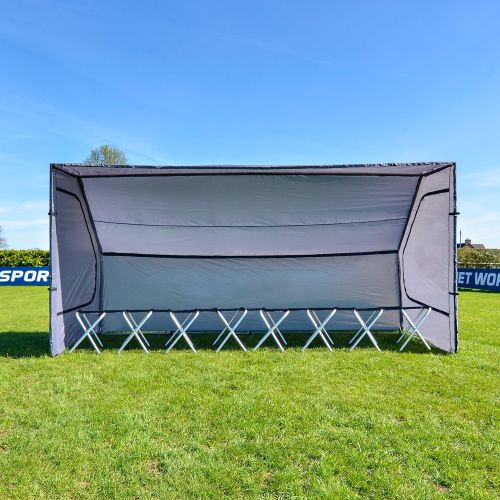  Net World Sports Portable Multi-Sport Team Shelters 8-Seat Team Bench Also Available