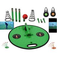 Net World Sports Knock Knock Cricket Batting Practice Aid (Orange Or Green) ? Fun Way for Young Batters to Master Every Cricket Shot