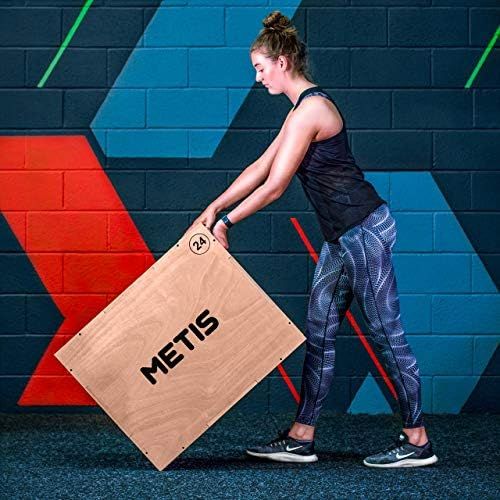  [아마존베스트]Net World Sports Metis 3-in-1 Plyo Jump Box - Strength Training | Indoor Box Made of Wood | 51 cm, 61 cm, 76 cm