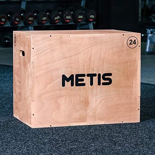  [아마존베스트]Net World Sports Metis 3-in-1 Plyo Jump Box - Strength Training | Indoor Box Made of Wood | 51 cm, 61 cm, 76 cm