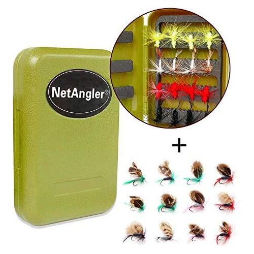  [아마존베스트]NetAngler Fly Fishing Rod and Reel, 4 Piece Fly Fishing 5W Aluminium Fly Reel 28 Piece Fly Set with Free Rod Tip, Backing and Fabric Carry Bag