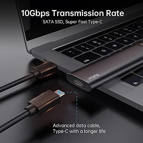  [아마존베스트]Netac 250GB Portable SSD, USB3.2 Gen2 10Gbps, Type-C PSSD, Read Speed up to 500MB/s External SSD, Aluminium Alloy Portable Solid State Drive for PC/Laptop/Mac/Android/Xbox/PS4 - ZS