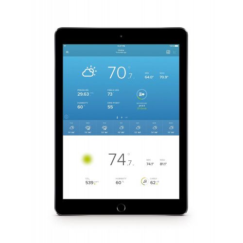  Netatmo Weather Station Indoor Outdoor with Wireless Outdoor Sensor, Compatible with Amazon Alexa