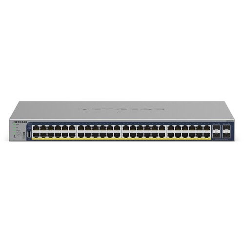  Netgear GS752TPv3 48-Port PoE+ Compliant Gigabit Managed Network Switch (380W)