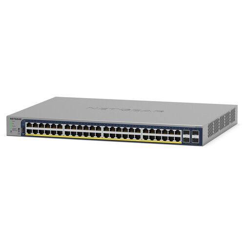  Netgear GS752TPv3 48-Port PoE+ Compliant Gigabit Managed Network Switch (380W)