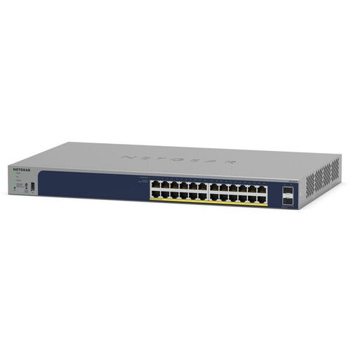  Netgear GS724TPv3 24-Port Gigabit PoE+ Managed Network Switch (190W)