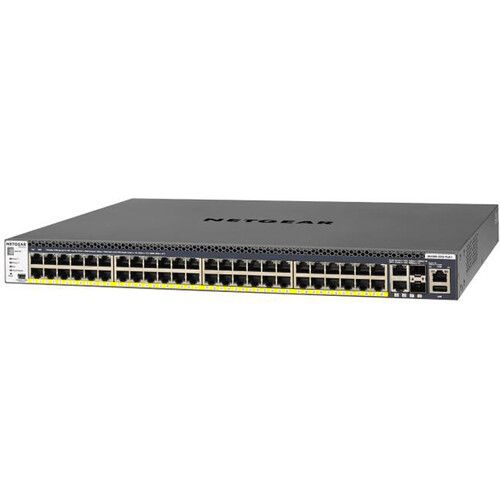  Netgear M4300-52G-PoE+ 48-Port Gigabit PoE+ Compliant Managed Network Switch with SFP+