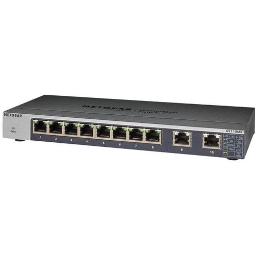  Netgear GS110MX 8-Port Gigabit Unmanaged Switch