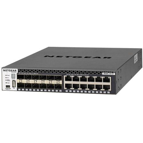  Netgear M4300-12X12F 12-Port RJ45 & 12-Port SFP+ 10G Managed Network Switch