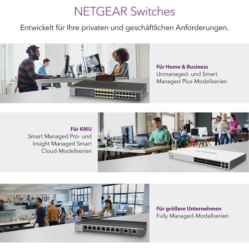  [아마존 핫딜] [아마존핫딜]Netgear NETGEAR 24 Port LAN Switch PoE+ Ethernet (Smart Managed Pro Netzwerk Switch, 24 Gigabit mit 2 SFP-Glasfaser-Ports fuer Uplinks, 190 W PoE-Budget, ProSAFE und techn. Chat Support, GS