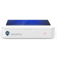 Netsanity UV-C Light Cell Phone Sanitizer Sterilizer,10W Wireless Charger. Sanitizer UV Lights Destroy 99.99% of Bacteria As You Recharge. Essential Oil Aroma Diffuser