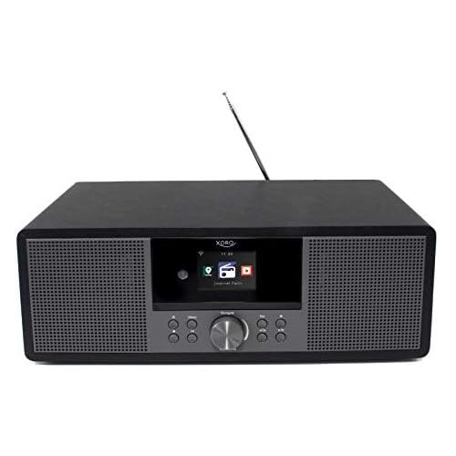  [아마존베스트]-Service-Informationen netshop 25 Internet Radio Xoro HMT 600 WLAN with CD Player DAB+/FM Radio Bluetooth WiFi USB Connection MP3 Spotify Connect Web Radio App Control and Remote Control (Black)