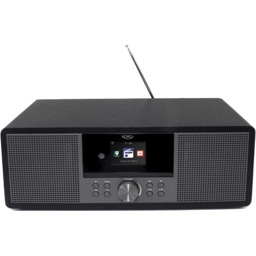  [아마존베스트]-Service-Informationen netshop 25 Internet Radio Xoro HMT 600 WLAN with CD Player DAB+/FM Radio Bluetooth WiFi USB Connection MP3 Spotify Connect Web Radio App Control and Remote Control (Black)