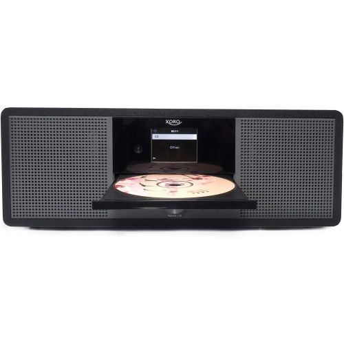  [아마존베스트]-Service-Informationen netshop 25 Internet Radio Xoro HMT 600 WLAN with CD Player DAB+/FM Radio Bluetooth WiFi USB Connection MP3 Spotify Connect Web Radio App Control and Remote Control (Black)