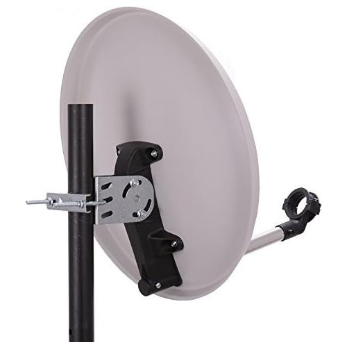  [아마존베스트]-Service-Informationen netshop 25 Digital Camping Satellite System 40 cm Mirror with Optical HD Single LNB + 10m Cable + Camping Tripod (SD HD Full HD 4K UHD)