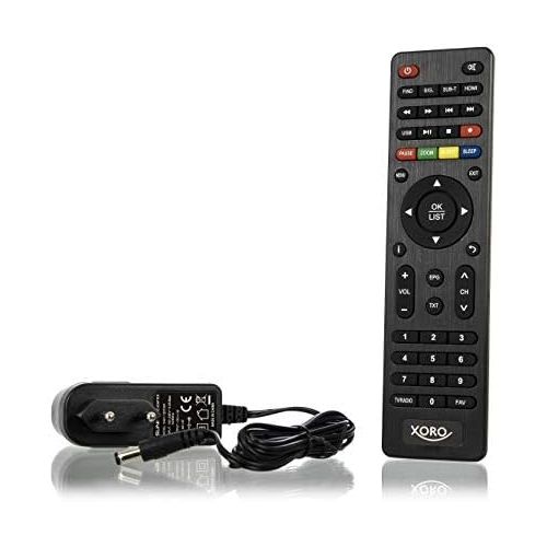  netshop 25 Set: Xoro HRT 8720 DVB T2 Receiver (6 Months Freenet TV Free) + HDMI Cable, HDTV, PVR Ready, USB TV Recording and Media Player, Black