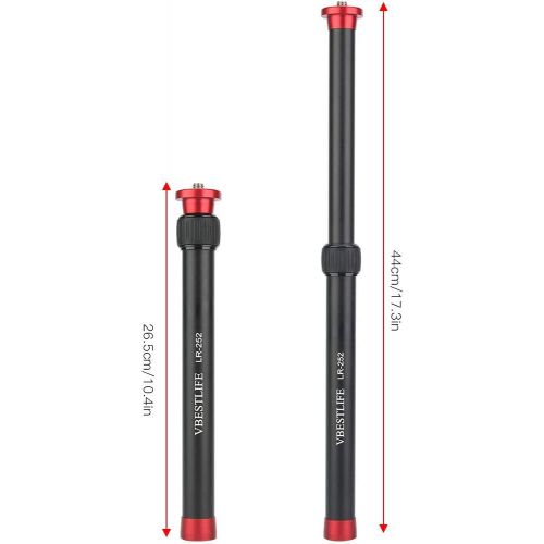  Neufday Tripod Extension Pole, Aluminum Alloy Gimbal Extension Rod Handheld Extension Bar Telescopic Stick Rod Selfie Stick Extender 1/4 Screw Extender Pole for DJI Zhiyun, Ne