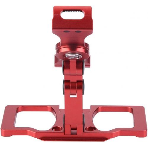  Neufday Holder with 2 Screws for CrystalSky, Phone Tablet Holder Bracket for DJI Mavic 2/Pro/Air/Spark Drone Remote Controller(Red with Holder for CrystalSky)