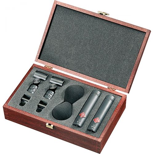  Neumann},description:The Neumann SKM 184 MT is a stereo set of miniature condenser mics with a black finish and cardioid polar pattern. A member of Neumanns Series 180 mics, its op