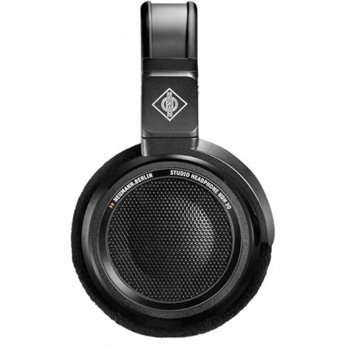  Neumann NDH 30 Dynamic Open-Back Headphone for Professional Mixing, Mastering, Twitch, YouTube, Podcast, Production, High Definition Music Listening Black Edition