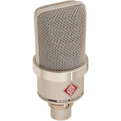  NEUMANN TLM-102 Large Diaphragm Studio Condenser Microphone (Nickel) with Suspension Shockmount & Pop Filter