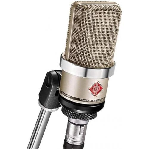  NEUMANN TLM-102 Large Diaphragm Studio Condenser Microphone (Nickel) with Suspension Shockmount & Pop Filter