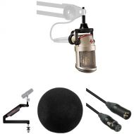 Neumann BCM 104 Condenser Broadcast Microphone Kit with Boom Arm, Cable, and Windscreen