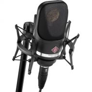 Neumann TLM 107 Studio Set BK Large-Diaphragm Multipattern Condenser Microphone with Shockmount (Black)
