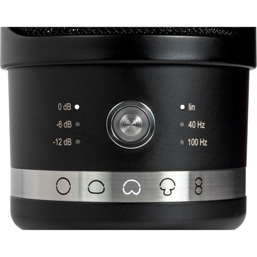  Neumann TLM 107 Studio Set BK Large-Diaphragm Multipattern Condenser Microphone with Shockmount (Black)