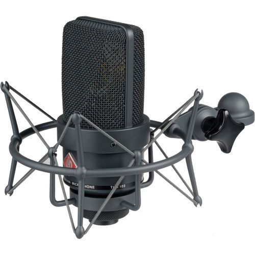  Neumann TLM 103 Large-Diaphragm Cardioid Condenser Microphone (Stereo Set, Black)