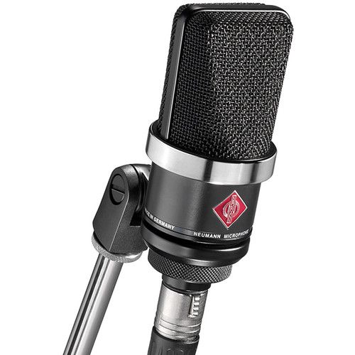  Neumann TLM 102 BK Studio Set Large-Diaphragm Cardioid Condenser Microphone with Shockmount (Black)