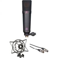 Neumann U 87 Ai MT Large-Diaphragm Multipattern Condenser Microphone Kit with Shockmount and Cable (Black)