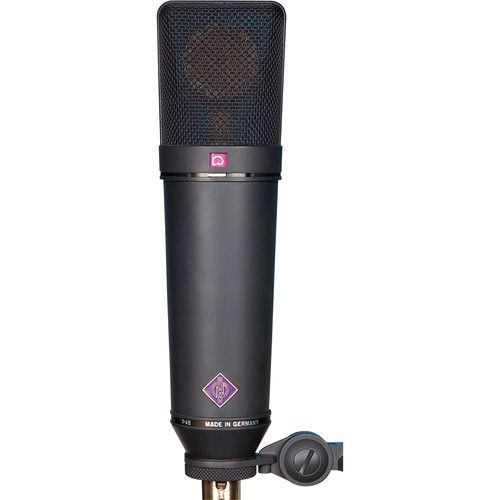  Neumann U 87 Ai MT Large-Diaphragm Multipattern Condenser Microphone Kit with Shockmount and Cable (Black)