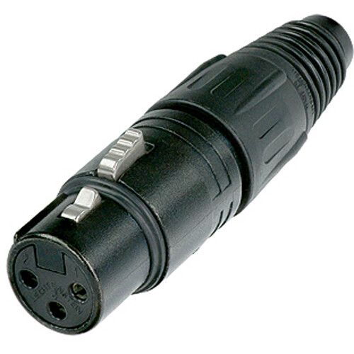  Neutrik X-Series Male and Female XLR Connectors Kit (Black Housing)